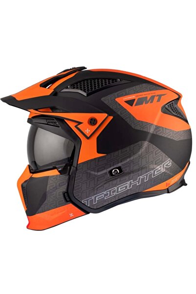 MT Helmets KASK MT STREETFİGHTER SV S TOTEM B4 MAT TURUNCU