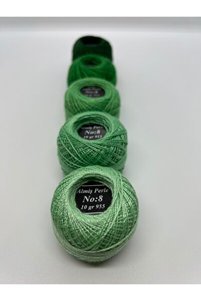 ALMİŞ Almiş Perle Etamin-kanaviçe 5'lİ Iplik Seti (10 Gr-No:8)