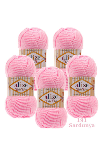 Ravepi Collection Alize Baby Best Pachet de 5 fire de tricotat manual Cod de ...