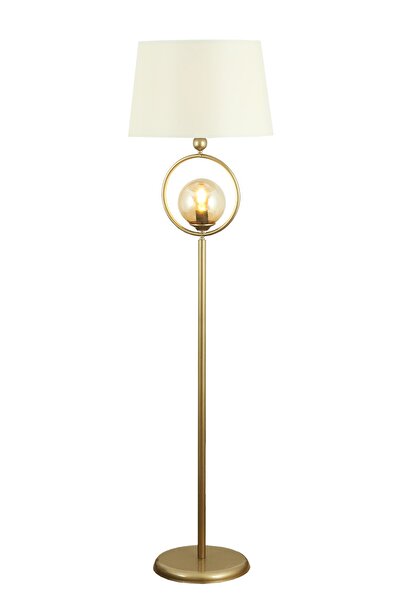 Taşcan Aydınlatma Odin Tekli Eskitme Bal Camlı Lambader Krem Şapka