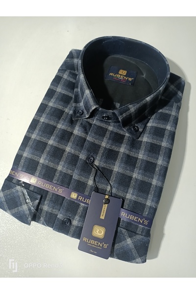 RUBENS GÖMLEK Класична сорочка з двома кишенями, 100% бавовна, зимова