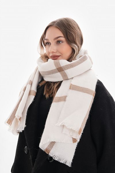 Ritagarcia Women's Soft Textured Plaid Scarf