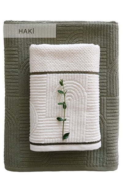 İyi Geceler İstanbul Σετ πετσετών μπάνιου 2 τεμαχίων Babil Boxed 100% βαμβάκι