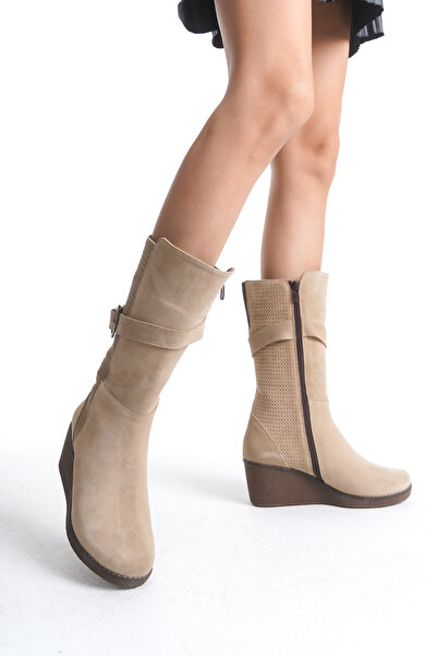 Elile Shoes Hakiki Deri 34-35 Numaradan 41-42-43-44 Numaraya Kadar Geniş Baldır Kadın Uzun Bot