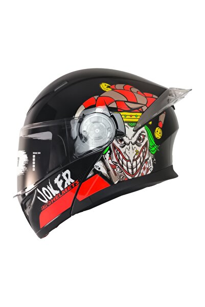 MOTOANL Motosiklet Çene Açılır Kask Ece 22.06 Sertifikalı Güneş Vizörlü Yeni Sezon Kurye Motor Kaskı Joker