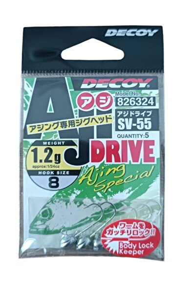 Decoy SV-55 Aji Drive Jighead No 8 - 1.2 g
