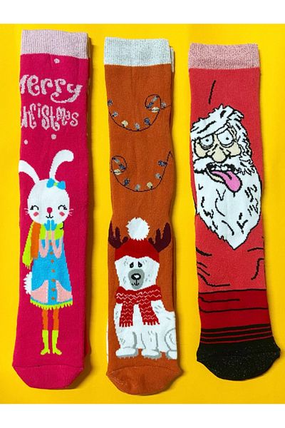 Çorap Çekmecesi Winter Thermal Christmas Socks - Set of 3