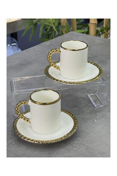 Doğudeko Lux Porcelain Elvira 2-Piece Cup Set