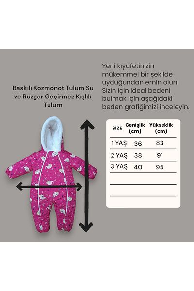 minitrends Digital Printed Plush Versoft Winter Jumpsuit for Baby and Child - Hooded and Zippered