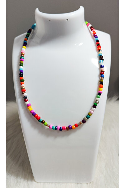 karitasarim Renkli kum boncuklu kolye