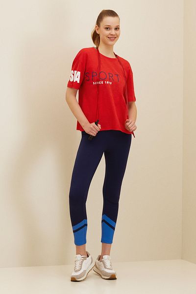 U.S. Polo Assn. Tricou roșu pentru femei