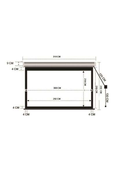 CODEGEN EX30 300x225 Motorlu Projeksiyon Perdesi