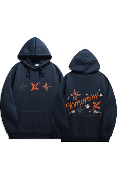 Drippy 2024XT Act Promise Printed - تي شيرت رجالي بأكمام طويلة وغطاء للرأس عل...