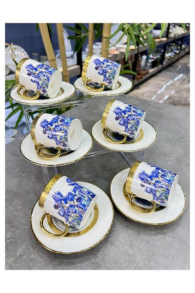 ACAR Lanthe Set of 6 Retro Luxury Porcelain Cups