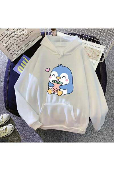 Drippy Unisex majice sa kapuljačom sa crtanim likovima Bubble Boba Milk Tea -...