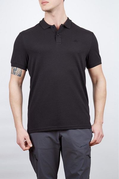 Alpinist Ανδρικό μαύρο μπλουζάκι πόλο Roc (AL 600603 -SYH)