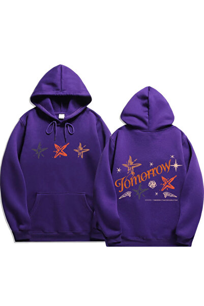 Drippy 2024XT Act Promise Printed - تي شيرت رجالي بأكمام طويلة وغطاء للرأس عل...