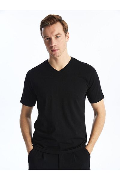 LC Waikiki Νέα σεζόν V-Neck κοντομάνικο ανδρικό Tisort - S41099Z8