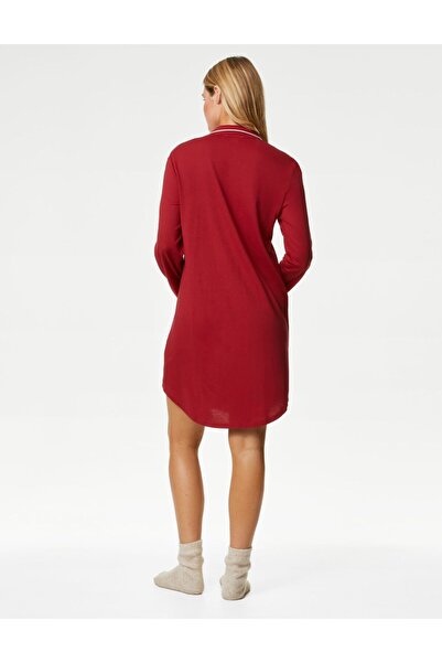 Marks & Spencer Cool Comfort™ Uzun Kollu Gecelik