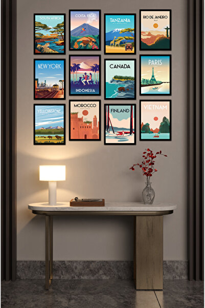 kutuTR Dekorize Mdf Tablo Seti 12 Parça 3 mm - Üşkeler Salon ve Oturma Odası ...