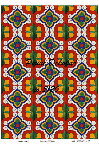 LİNEART ورق ديكوباج نحاسي Lineart رقم: L5120 - 29x42 سم