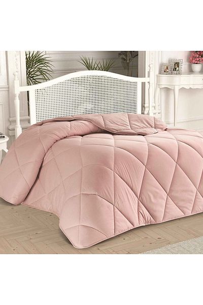 Taç Polar Quilt Double Light Pink