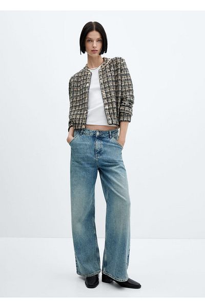 MANGO Woman Tweed Bomberjacke - Bequeme Passform und stylisches Design