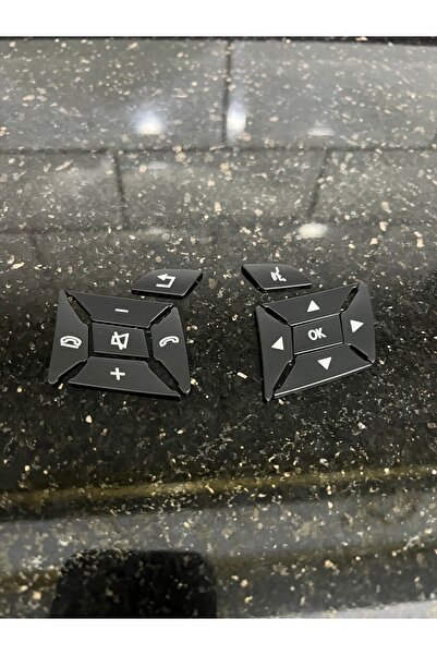 kaytaz Mercedes Direksiyon Tuş Kaplaması Siyah W204 W212 W207 W117 W176 Kendinden Yapışkanlı