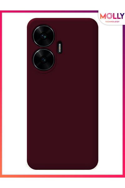 Molly Velvet Silicone Case Inside Liquid Cherry Rotten for Realme C55