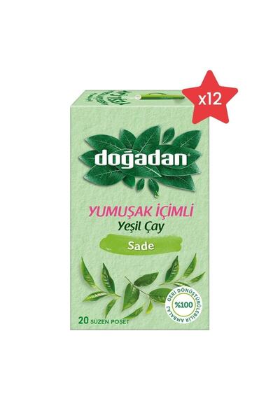 Doğadan Yeşil Çay Yumuşak Içimli X 12