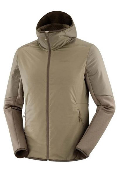 Salomon Outlıne Hybrid Warm Hd PrimaLoft ®   معطف رجالي عازل حراريًا باللون البني