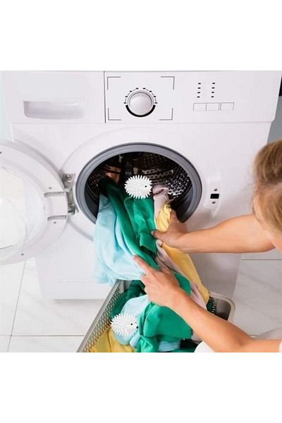 alpotekno ® 2-Piece Hedgehog Model Hair Collector Anti-Wrinkle Clothes Drying Ball