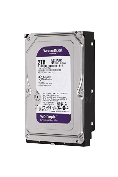 WD 2tb Purple 3.5" 64mb Sata3 7/24 hard disk (WD23PURZ)