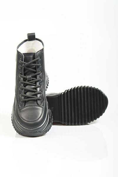 GAMELU Γυναικεία αθλητικά παπούτσια με ψηλή σόλα 23kz Ginza Black