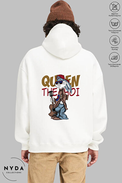 Nyda Collections Bugs Bunny majica sa kapuljačom, unisex, od pamuka, velikog ...