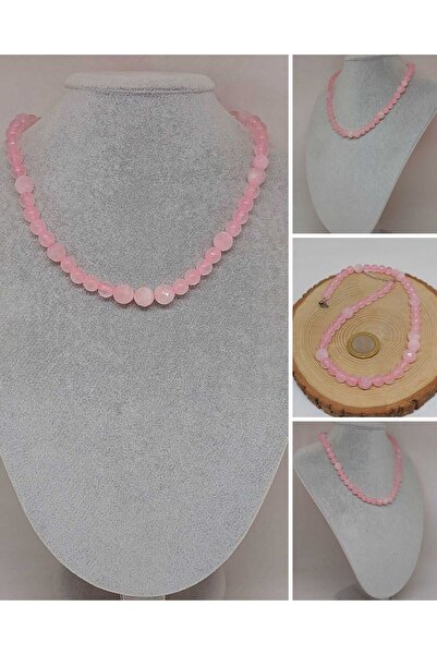 Yasamtohumu Серія «Сяючі зірки» Намисто з рожевим кварцом