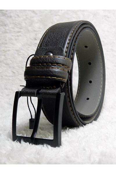 Shine Leather Ανδρική Ζώνη - Καφέ, Κλασική, Ταίριασμα Καμβά