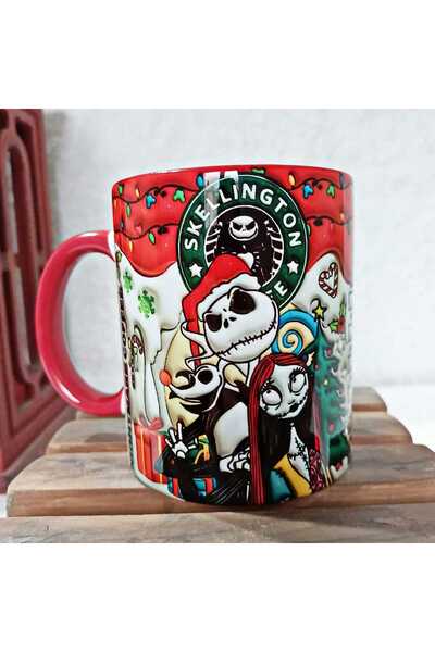 Mugs and love Yılbaşı özel görsel baskı kaliteli porselen Kupa