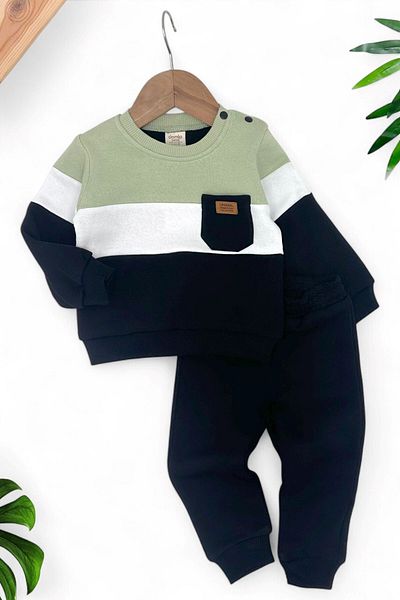 voyyo kids baby طقم أطفال شتوي 3-6-9-12-18-24 شهرًا