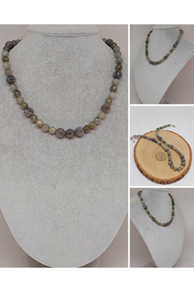 Yasamtohumu Serijska ogrlica sa dizajnom labradoritnog kamena "Sjajne zvezde"