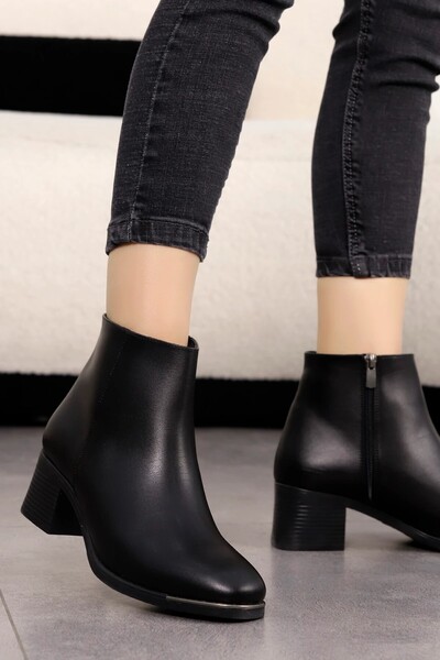 GİNZA SHOES حذاء CLN 001 بكعب عالٍ وسحاب