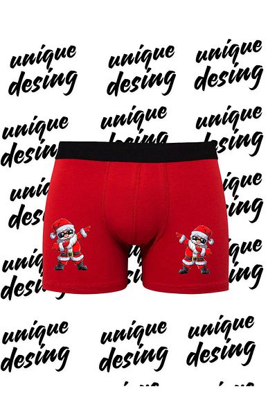 UNIQUE DESIGN Santa Claus Printed Boxers