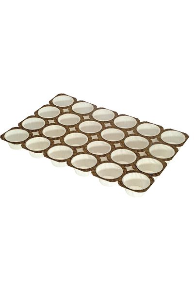 BENS Muffin 24 Pieces White 5 Pack (125 Pieces)Your Orders Below 10 PcsShipped in Box as 3x4