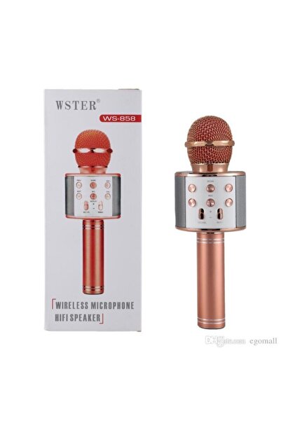abnturk Karaoke Bluetooth Mikrofon Wster Ws-858 Usb Ses Değiştir