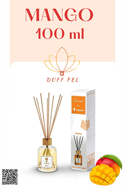 DUFF PEL Mango Kokusu Bambu Çubuklu Amber Cam Şişeli 100 Ml
