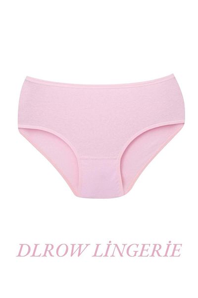 DLROW Women's 7Pcs Solid Color High Waist Briefs
