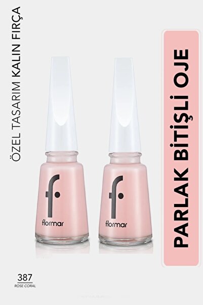 Flormar Klasik Parlak Bitişli Yüksek Pigmentli Oje-nail Enamel- 397 Rose Cora...