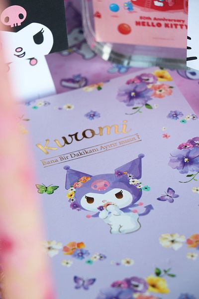 Victoria's Journals Спирален дневник Kuromi & My Melody 14x20 см - Можете ли да ми дадете 1 минута?