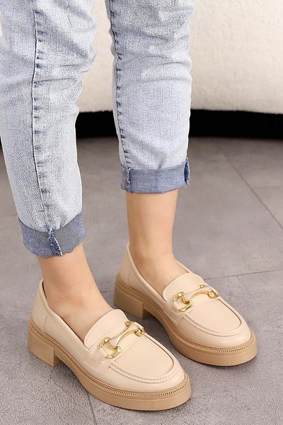 kajal ayakkabı Λεπτομερές loafer πόρπης HR 0030