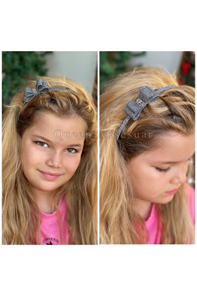 Queen Nelly الاتجاه المستورد - حزام فضي معدني رفيع باللون الرمادي المدخن مع ن...